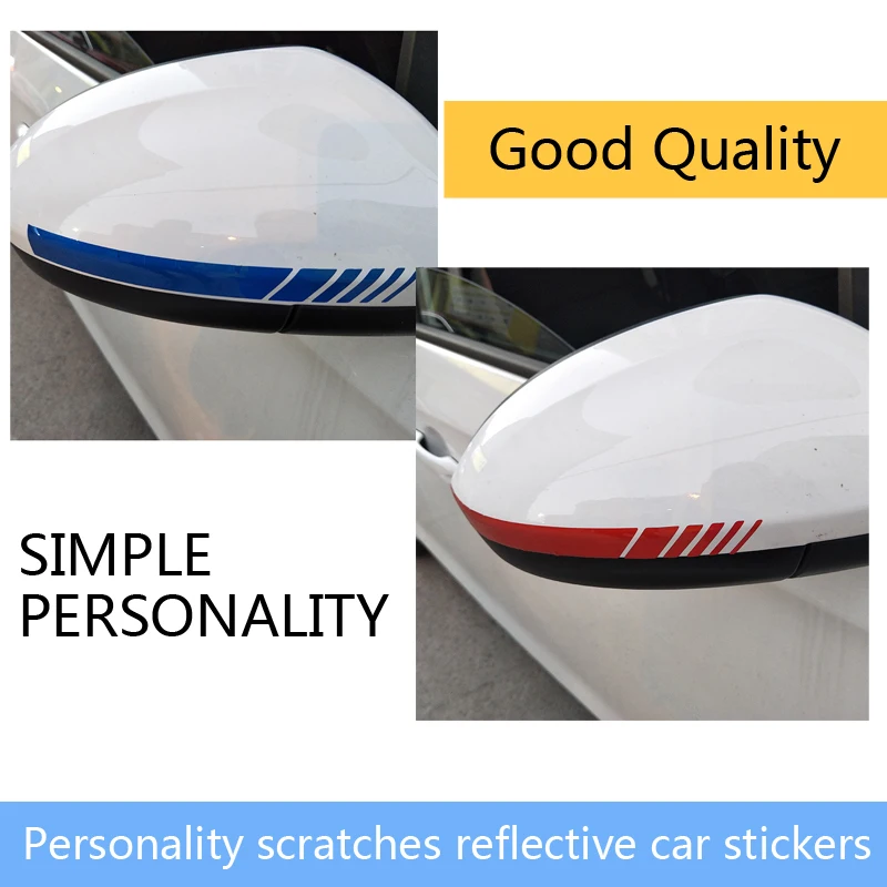 سيارة ملصقا مرآة الرؤية الخلفية الجانب شريط جسم السيارة الشارات لكيا Ceed Suzuki grand vitara SX4 سوبارو صعب 9-3 ادا ألفا Romeo159