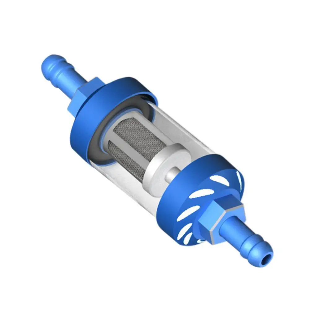 9,8*2,8 см бензиновое топливо фильтр очиститель для мотоцикла питбайк ATV Универсальный - Цвет: Blue