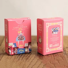 48 pçs/caixa criativo matchbox papel adesivo adesivo alice série etiqueta adesivos decorativos cozimento adesivo presente de natal