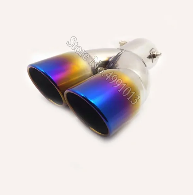 car stickers cover muffler exterior back end pipe dedicate exhaust tip tail outlet ornament 1pcs For Honda CRZ CR-Z 2012 - Цвет: B1006Ba63