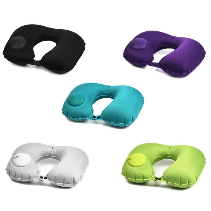 Buy Inflatable Pillow U Shape Camping Travel Soft Neck