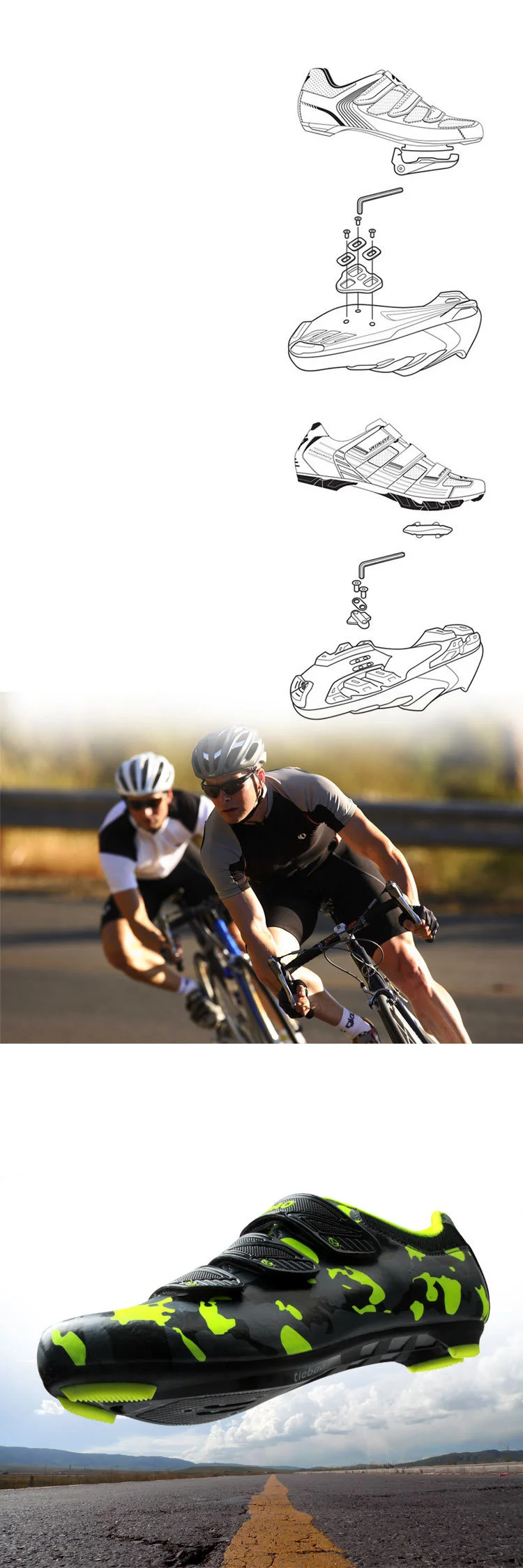 Tiebao Профессиональная мужская спортивная обувь для шоссейного велосипеда кроссовки Ультралегкая обувь для велоспорта дышащая обувь для верховой езды Zapatos de ciclismo