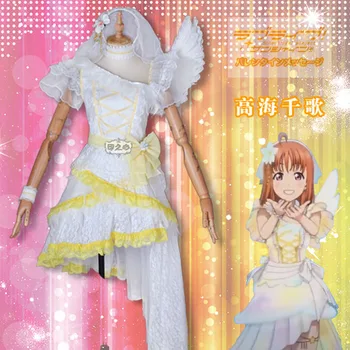 

lovelive sunshine Aqours 6th Anniversary Concert Edition Kurosawa Dia Takami Chika Watana Dress Lovely Halloween Women Dress