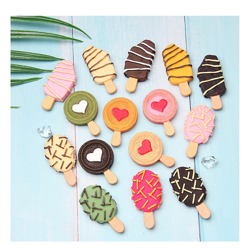 

CCINEE 1PCS Resin Popsicle For DIY Micro Landscape Material Resin Accessories