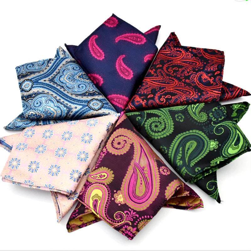 2016 Brand Men Handkerchief Square Into Male Suit Pocket Towel 23cm