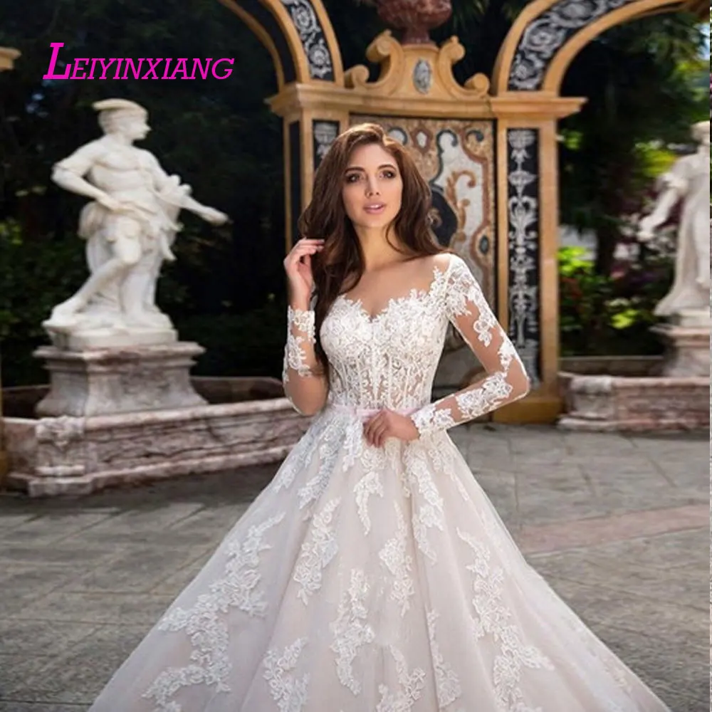LEIYINXIANG свадебное платье Vestido De Noiva Sereia Robe сексуальное вечернее с открытой спиной