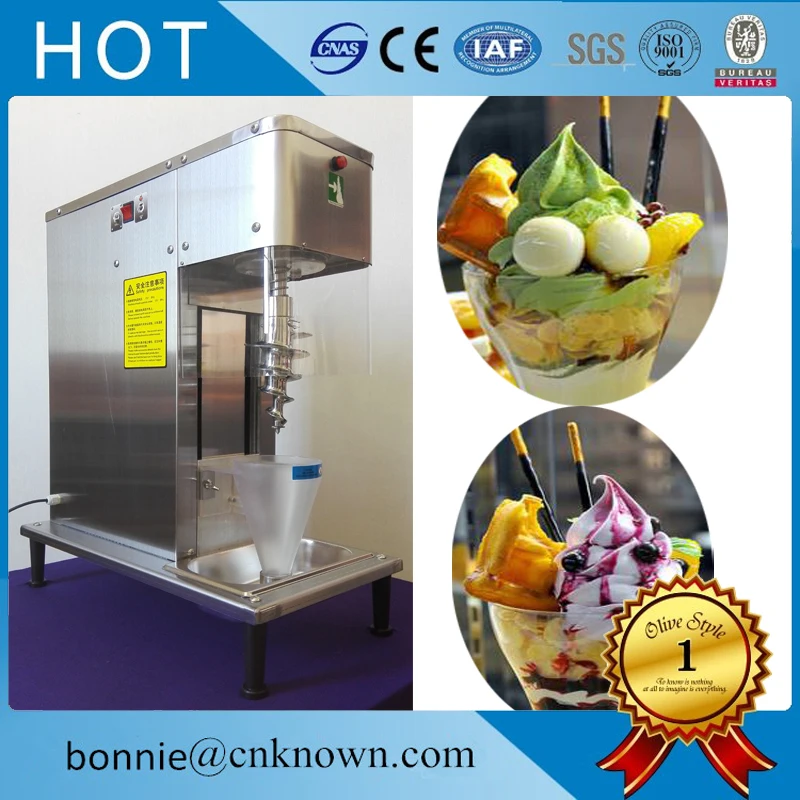 Commercial Household Soft Ice Cream Mixer Speed Milkshake Machine free