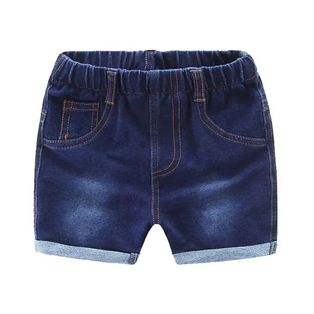 Girls Denim Pants Elastic Waist Baby Kids Straight Mid Casual Children