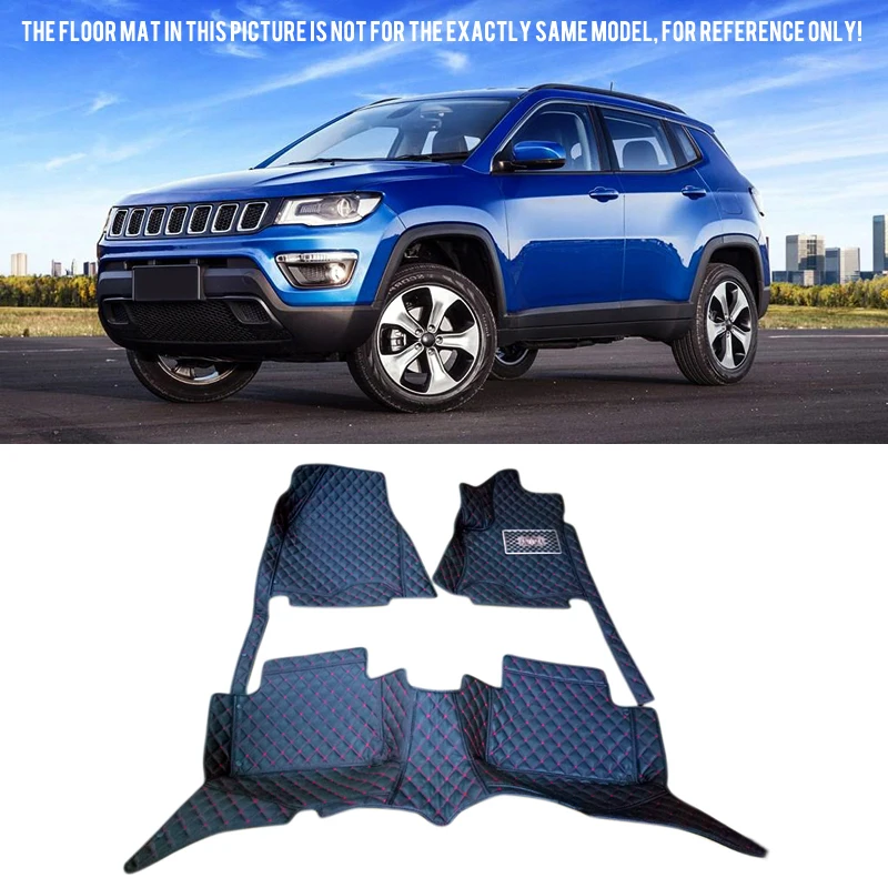 2017 2018 For Jeep Compass Car Styling Interior Floor Mats Carpets Foot