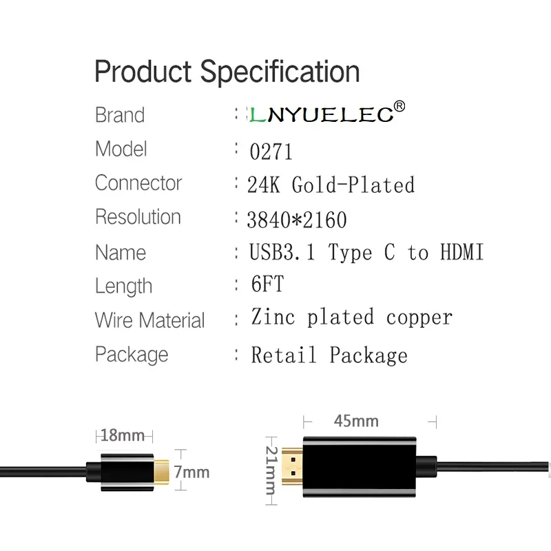 Shuliancable-USB-C-cable-3-1-Type-C-to-HDMI-4K-60HZ-1-8M-6Ft-HDTV (2)