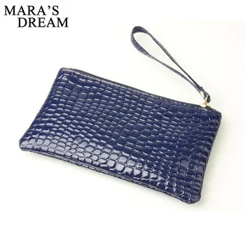 

2020 New Fashion Handbag Womens Crocodile PU Leather Zipper Solid Colors Clutch Handbag Bag Coin Purse Crocodile purse Clutch