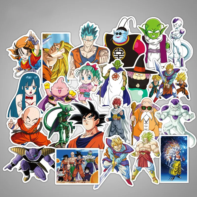 Best Prices 50Pcs Anime Dragon Ball Z Super Saiyan Goku Sticker Decals 