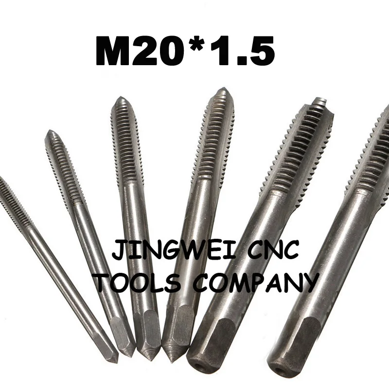 

HSS machine tap, screw thread tap M20x1.5 fine pitch, metric machine tap with straight flutes