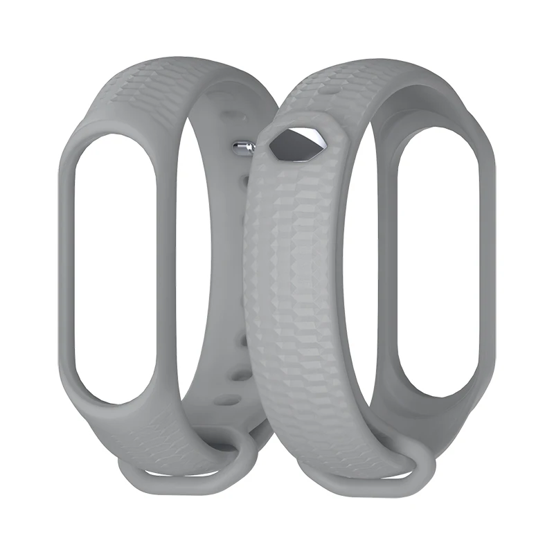 gray Mi jobs силиконовый ремешок для наручных часов mi Band 4 Correa mi band 4, Смарт-часы, браслет для Xiaomi mi, 3 ремешка, браслет, браслет - Цвет: gray