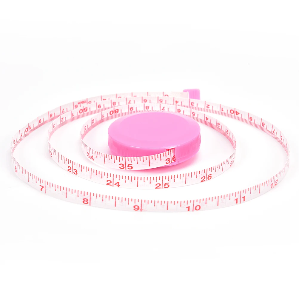 

2Pc Retractable Mini Measuring Tape Measure 1.5m 60 inch Metric Belt Portable Ruler Centimeter Inch Children Height Ruler