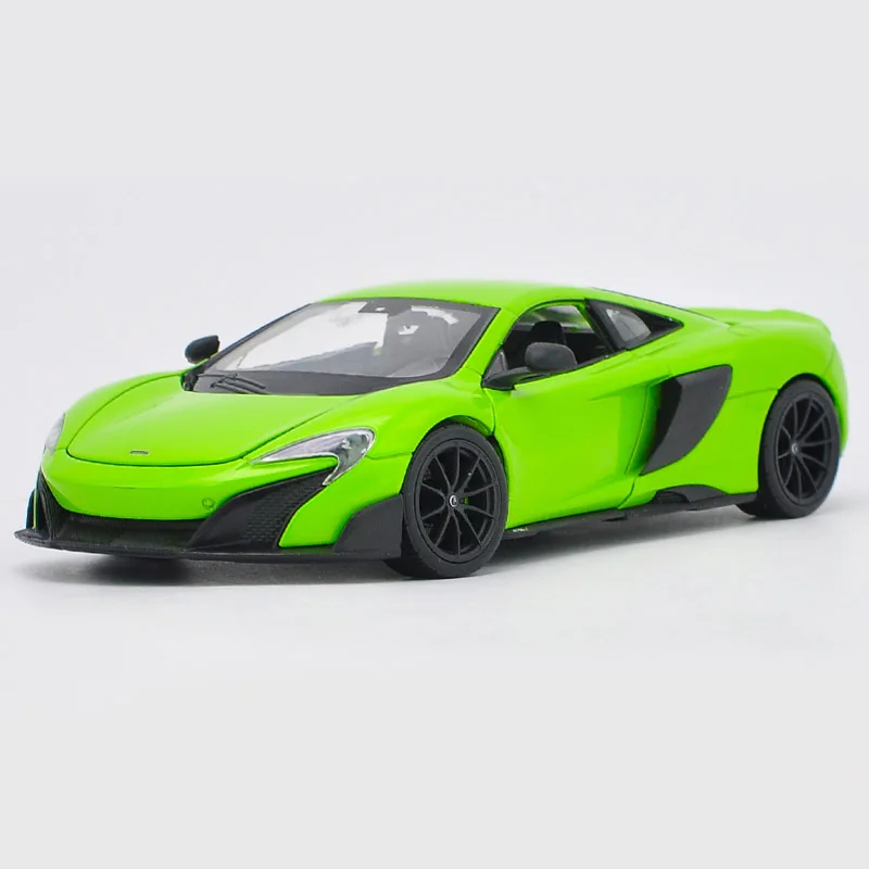 

1:24 Alloy Toy Sports Car Model WELLY MCLAREN 675LT of Children's Toy Cars Original Authorized Authentic Kids Toys Gift