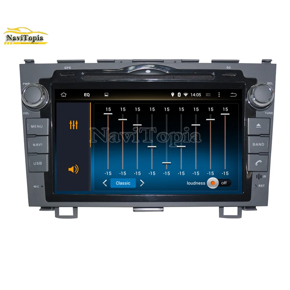 Top NAVITOPIA 4G RAM 64G ROM PX6 Six Core Android 9.0 Car DVD Multimedia Player GPS Navigation for Honda CRV 2006 2007 2008-2011 12