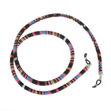 1 шт. шнурок для очков держатель Противоскользящий Ремешок Модные ретро очки солнцезащитные очки хлопок шеи шнур Фиксатор ремень