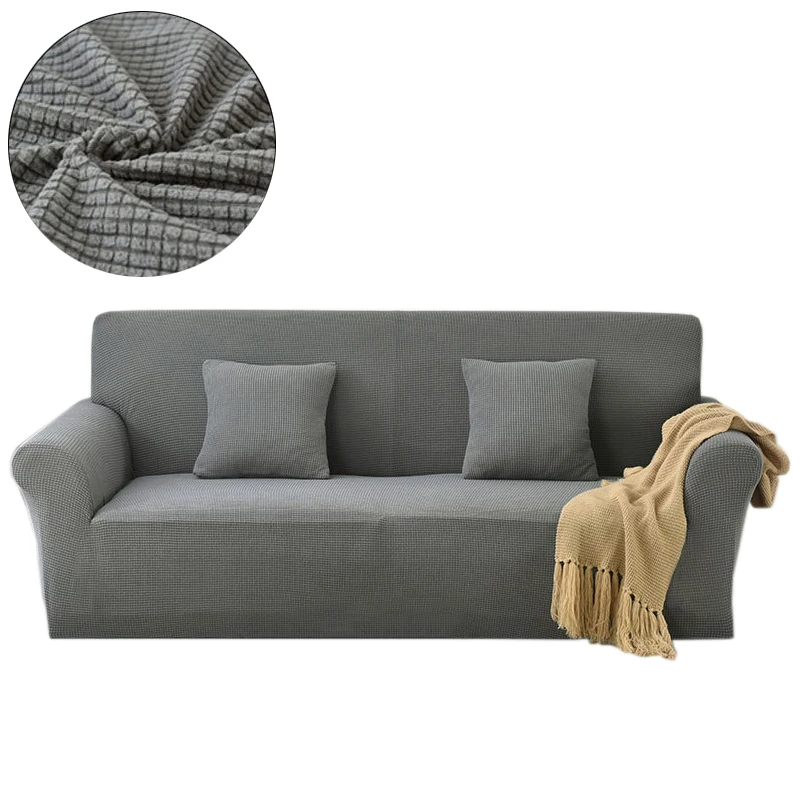 

TUEDIO Polar Fleece Sofa Cover Elastic Sofa Couch Covers for Living Room Tight Wrap All-inclusive Slip-resistant Thick Cover
