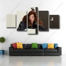 Modern photography spray painting movie posters female characters 5p combination household adornment art pictures hang a picture