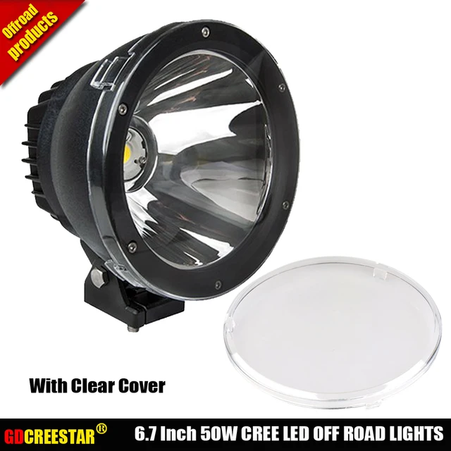 Gdcreestar 6 7 Inch 50w Round Cannon Led Driving Lights 12v 24v
