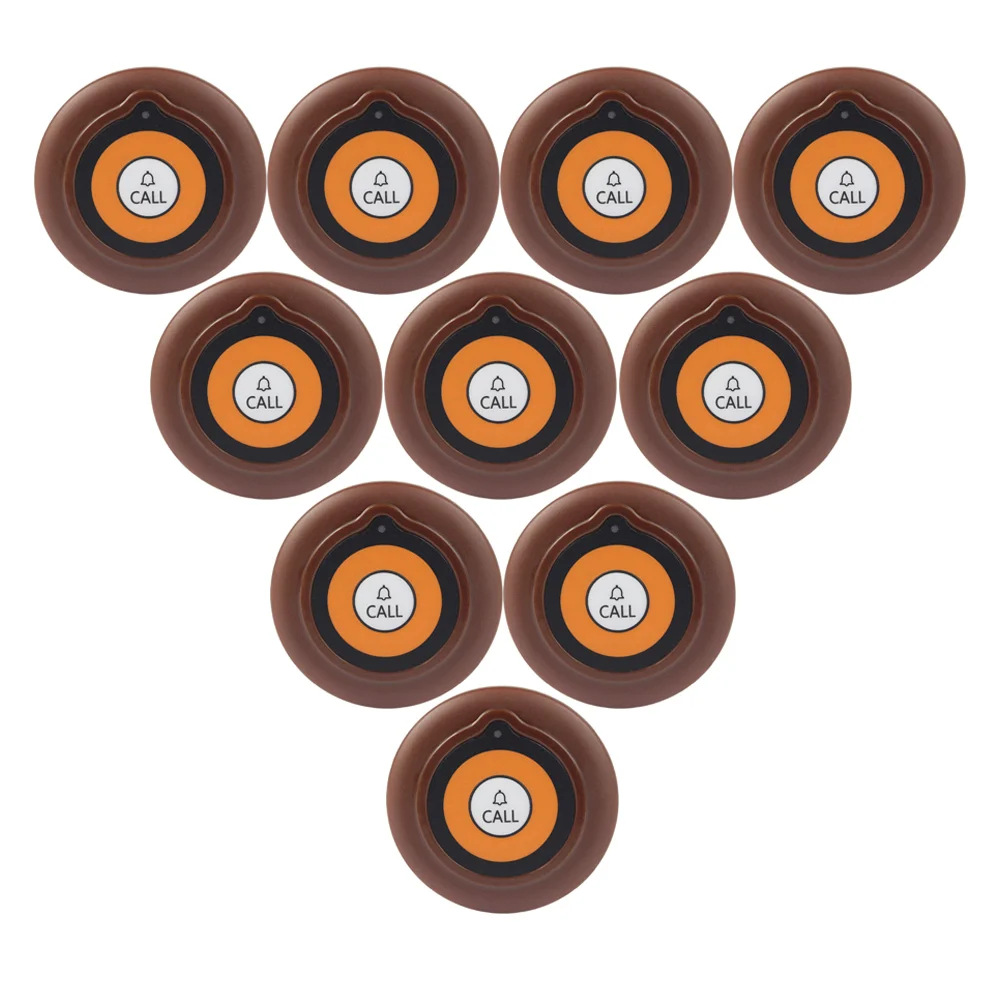 10pcs 433.92MHz Restaurant Pager Wireless Waiter Call Transmitter Button for Wireless Calling System F3223 10pcs 433.92MHz Restaurant Pager Wireless Waiter Call Transmitter Button for Wireless Calling System F3223