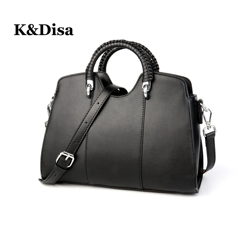 Designer À Postier Décontracté 2018 De D'écolier Femmes Solide Black Sacs Élégant pink Main Cartables Filles brown Luxe Pour Sac 9WEHYDI2
