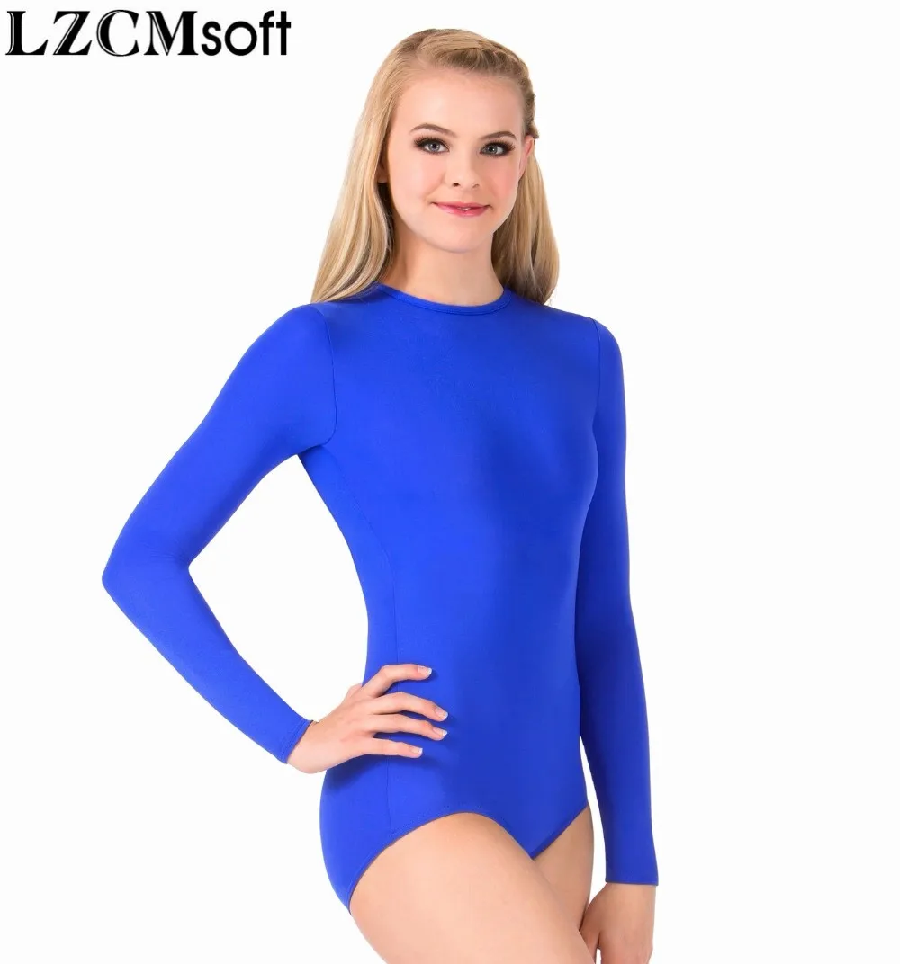 Leotard Spandex Dance Costumes  Dance Costumes Leotards Adults - Long  Sleeve Leotard - Aliexpress