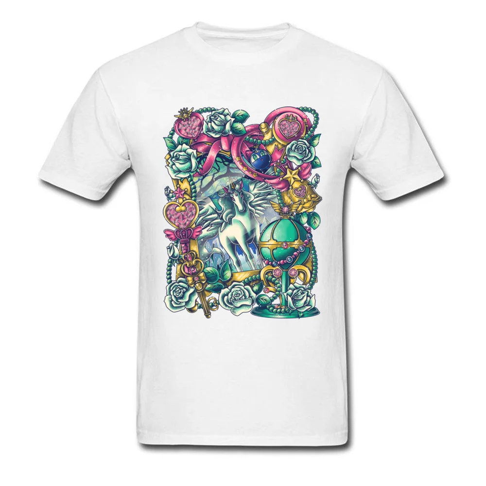 Fashionable Short Sleeve Tees Summer/Fall O-Neck Cotton Men T Shirts Guardian of the Dream World Fashionable T Shirt 2018 Newest Guardian of the Dream World white