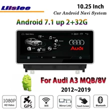 Liislee автомобильный Android 7,1 2G ram 32ROM для Audi A3 MQB 8V 2012~ Радио Видео Carplay gps Navi карта навигационная система Мультимедиа