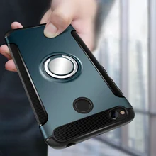 For Xiaomi Redmi 4X Note 4 4X Case Car Holder Stand Magnetic Suction Bracket Finger Ring