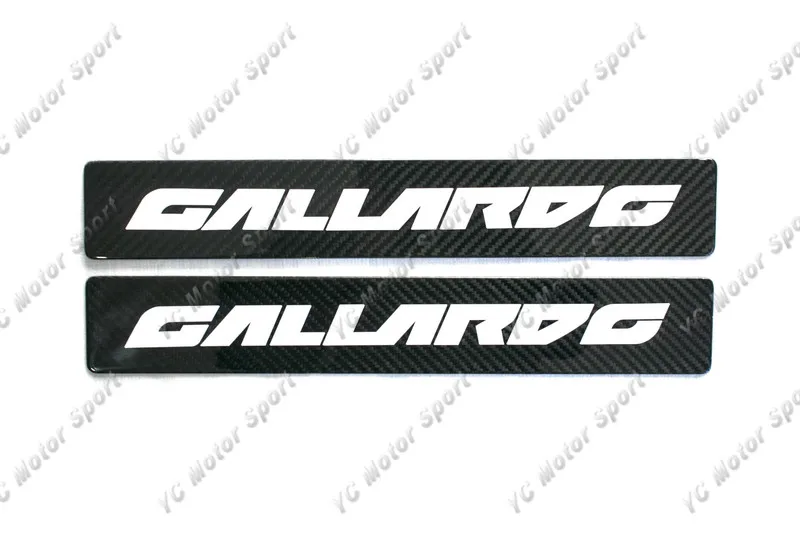 Сухой порог из углеродного волокна подходит для 2003- Gallardo LP550 LP560 LP570 замена порога с белыми буквами