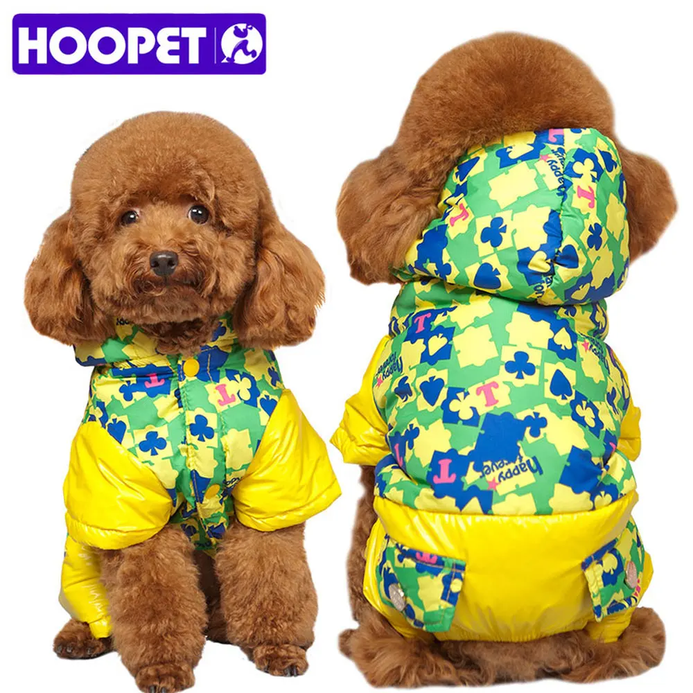 HOOPET Pet Dog Cat Warm Winter Ski Clothing Clothes Fall Jacket Puppy