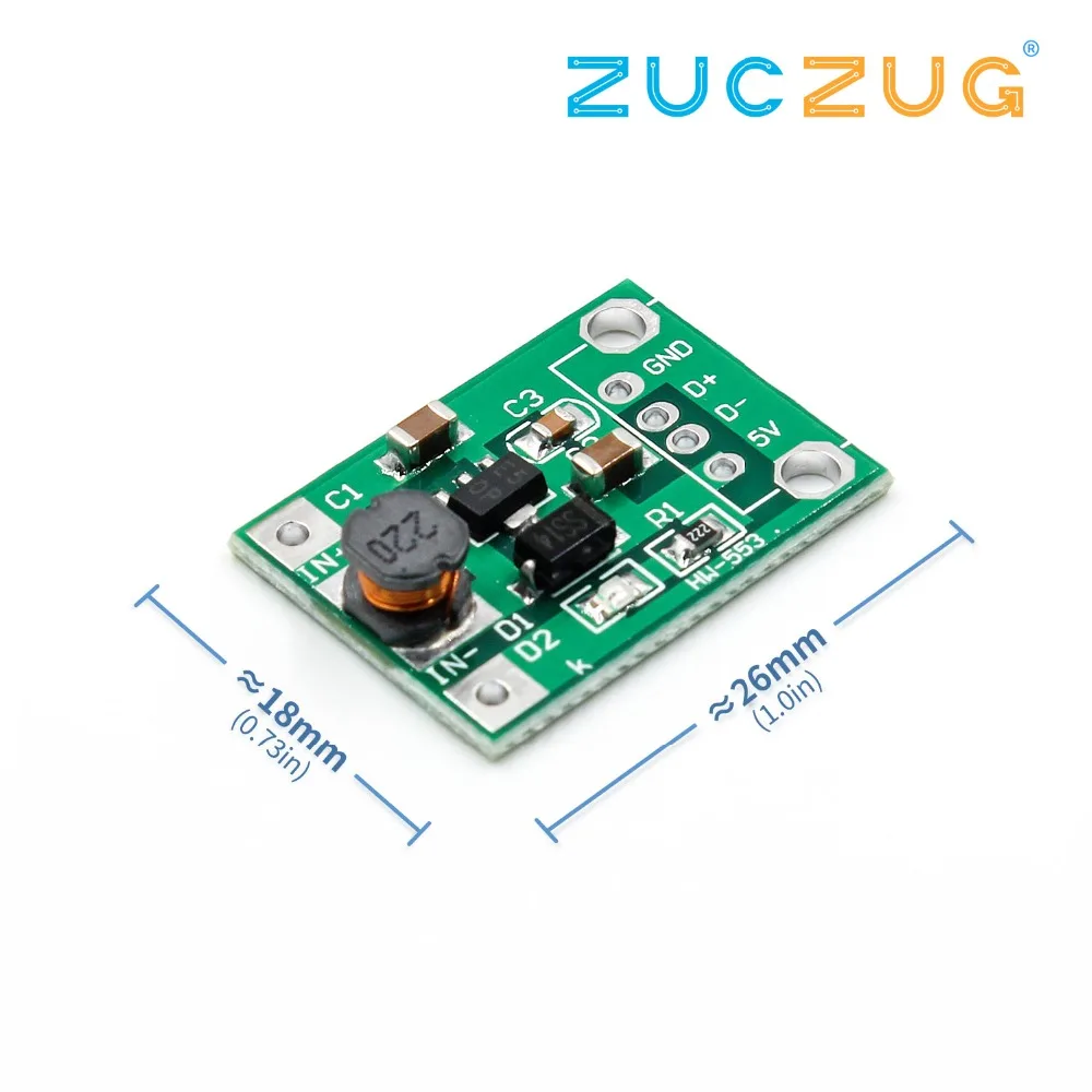 

600mA DC-DC Mini Step Up Power Module 1-5V To 5V Step-up Boost Converter