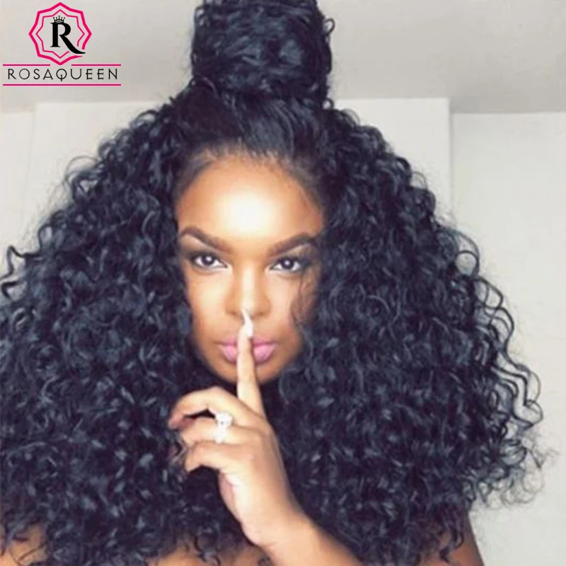 

Lace Front Human Hair Wigs 250% Density Full Lace Human Hair Wigs For Black Women 7A Brazilian Deep Wave Curly Lace Front Wig