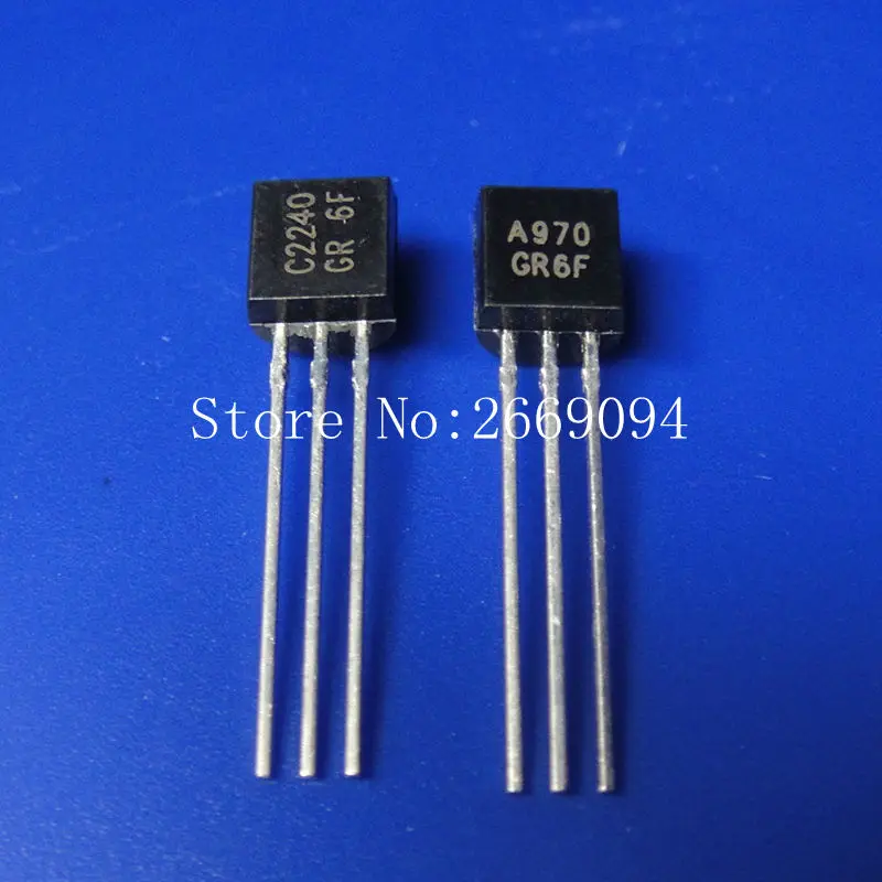 100PCS 2SA970 2SC2240 (50PCS* A970 +50PCS* C2240 ) TO 92 Bipolar ...