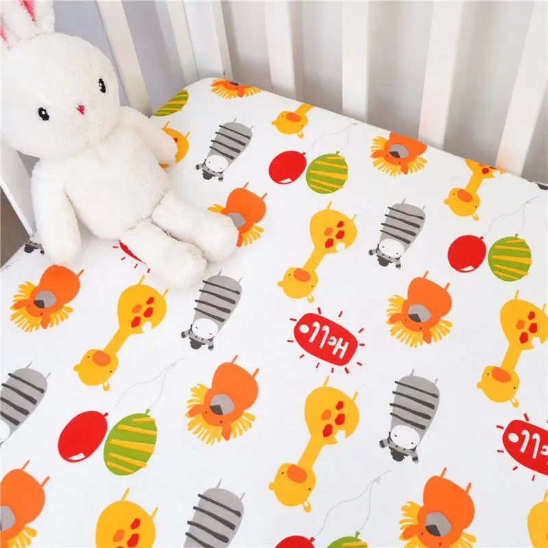 Infantile cartoon pattern knitwear cotton bed with bedding and bedding
