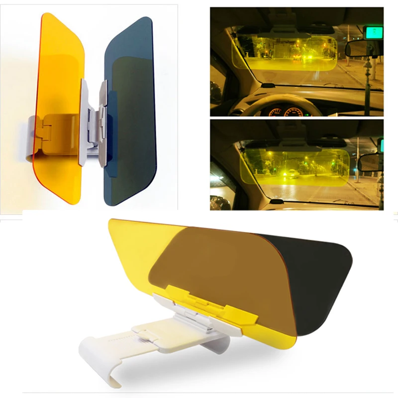HD Car Sun Visor Goggles For Driver Day & Night Anti dazzle Mirror Sun