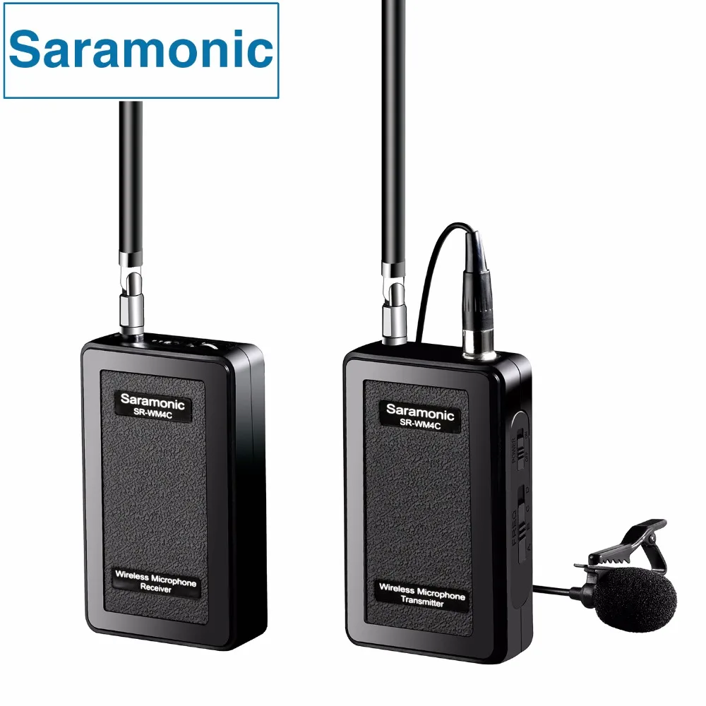 Saramonic SR WM4C Wireless Lavalier Microphone System For Canon 6D 600D 5D2 5D3 Nikon D800 Sony