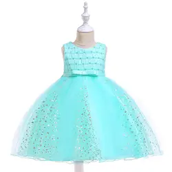 Новые тюлевые платья трапециевидной формы с цветочным узором для маленьких девочек на свадьбу, платья для первого причастия для девочек