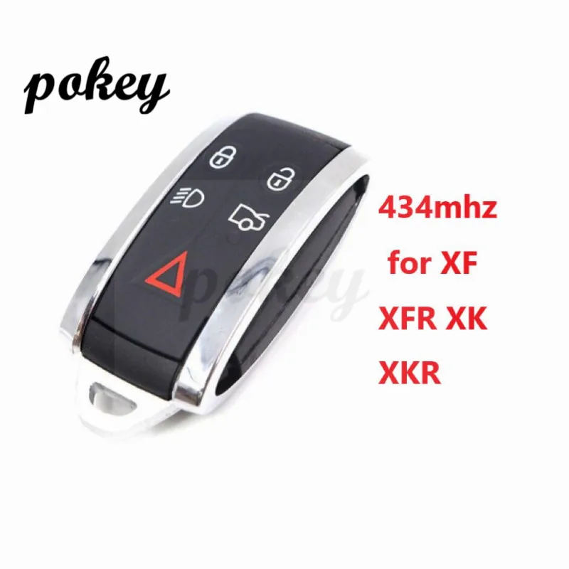 

for Jaguar 5 BUTTON Replacement Smart Remote Car Key 434MHz Insert Blade- FOB for XF XFR XK XKR 2009 2010 2012 2013