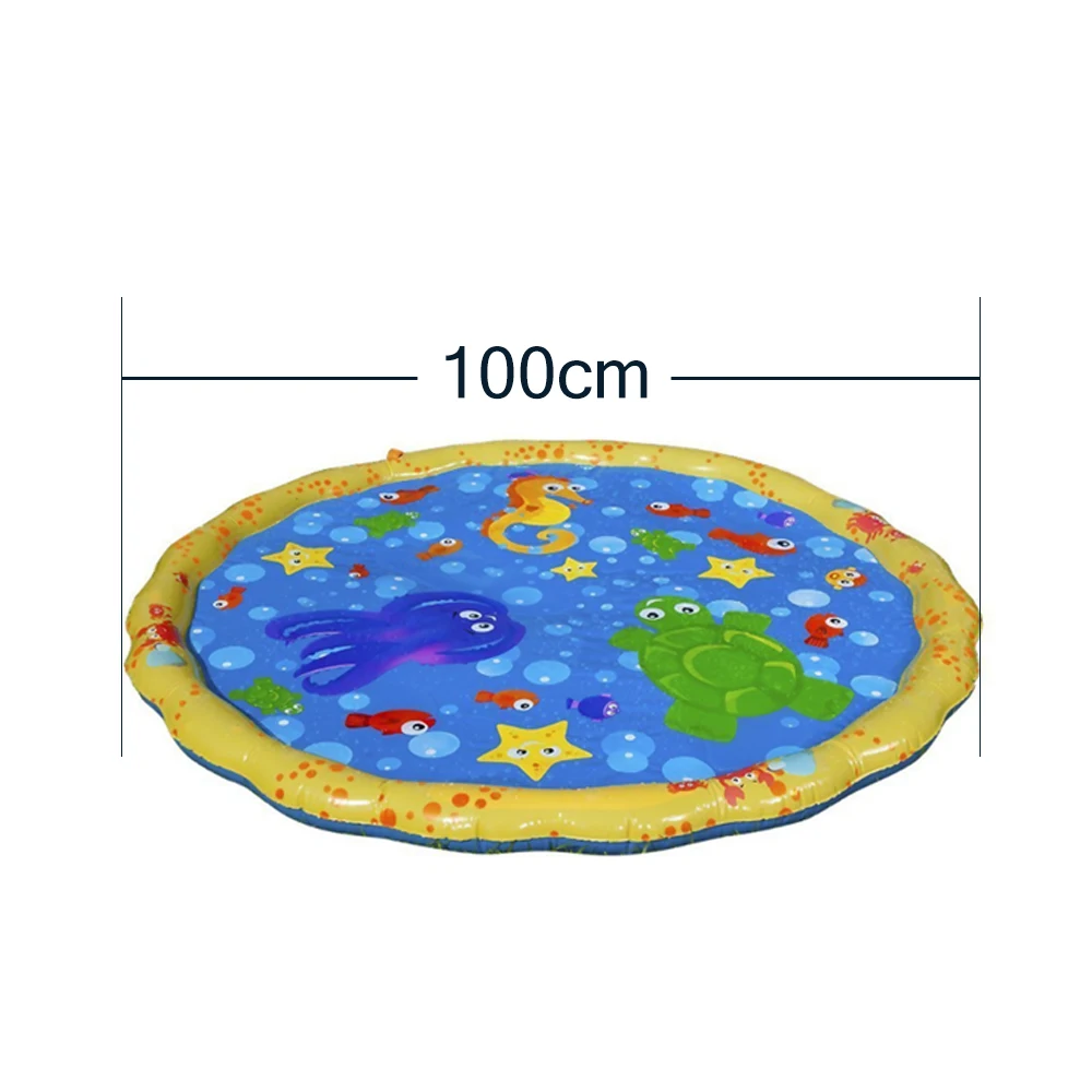OLOEY Baby Kids коврик для игры в воду 3D рыбий принт надувной утолщенный ПВХ младенческий веселый игровой коврик для малышей подвижная игра водяное сиденье