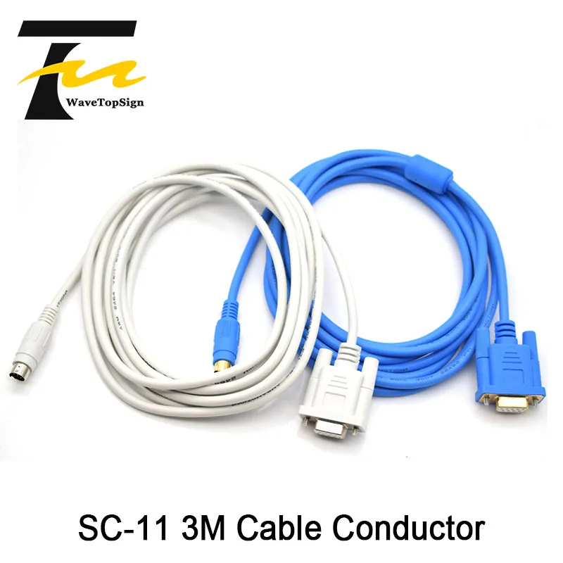 

Free Shipping Mitsubishi PLC Programming Cable Download Line Data Communication Line FX Series SC-11 RS232 Serial Port 3M