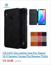 Кожаный чехол NILLKIN Qin для Xiaomi mi 8, винтажный флип-чехол для бизнес-бумажника s для Xiaomi mi 8, чехол для мобильного телефона