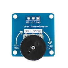 Single Joint Gear Potentiometer Sensor Module for Arduino B503 50k Potentiometer Breakout Board Light and Volume Control Circuit
