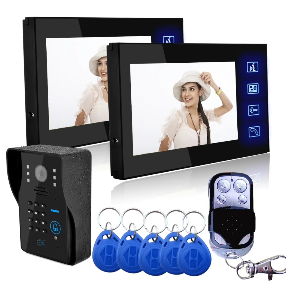 Europe Popular 7`` TFT Color Video door phone Intercom Doorbell System Kit IR Camera Doorphone Monitor Speakerphone Intercom Europe Popular 7`` TFT Color Video door phone Intercom Doorbell System Kit IR Camera Doorphone Monitor Speakerphone Intercom