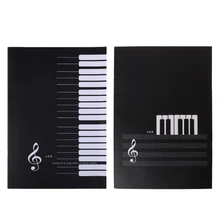 18 листов музыкальной практики ноутбук фортепиано скрипка Универсальный пятилинейный спектр