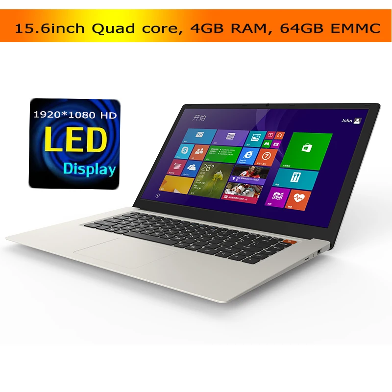Best 14inch cheap laptop Atom X5 Z8350 Quad core processor 2GB/4G 32GB/64G EMMC bluetooth camera HDMI WIFI windows 10 netbook 1