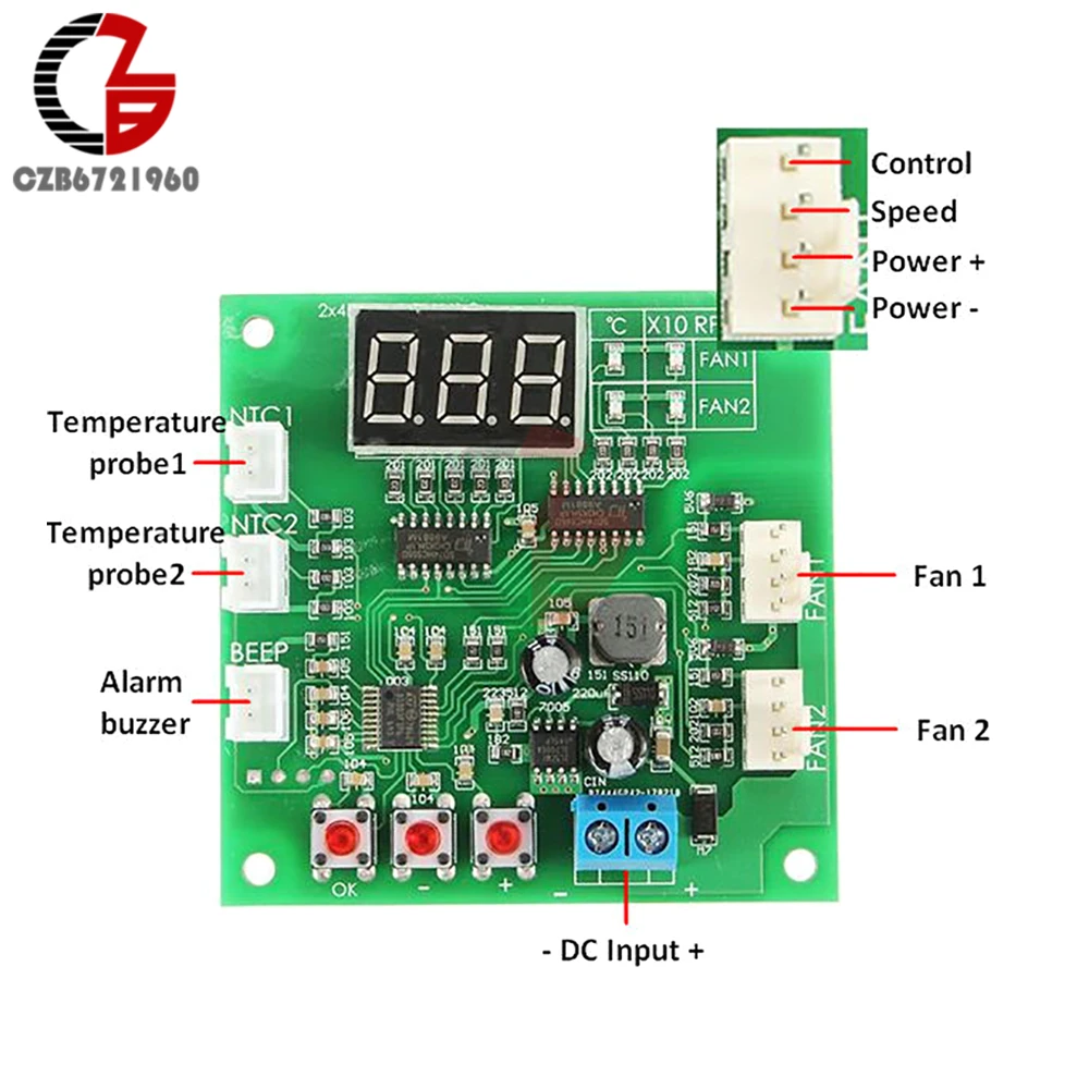 pc led regulador de tensao dc 12v 24v 2 ch 4 fios 04