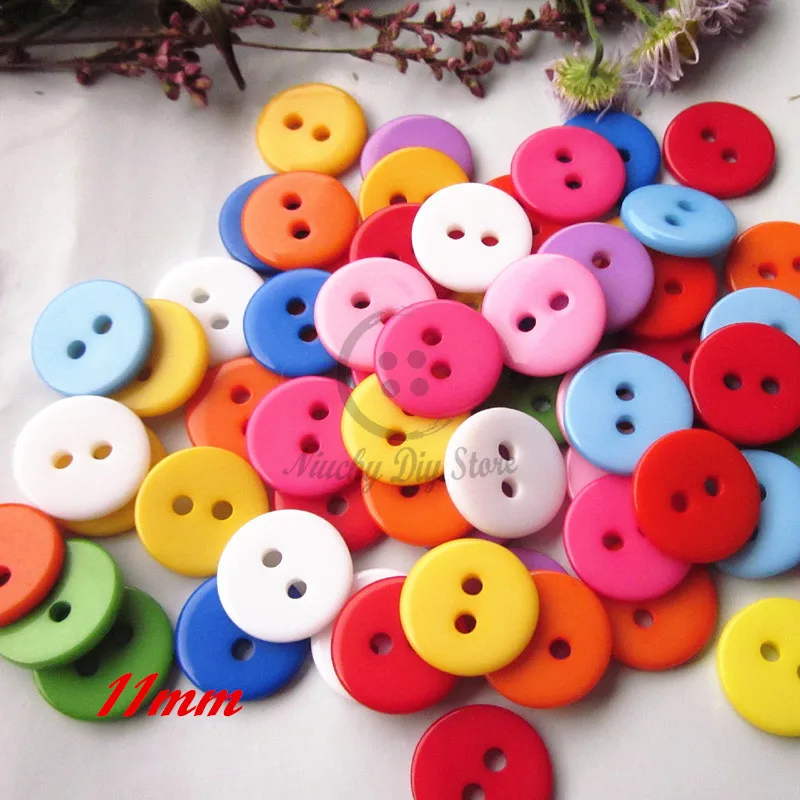 Sewing buttons 200pcs mixed color 11mm bread for sweater shirt sewing scrapbooing diy craft accessories wholesale | Дом и сад